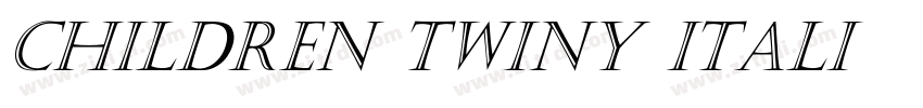 Children Twiny Itali字体转换